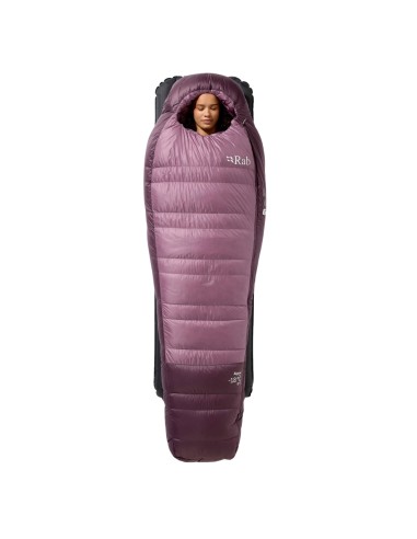 Alpine -12 Womens Regular LZ (Iris/Dark Iris) - Saco de dormir de plumas ligero - Rab