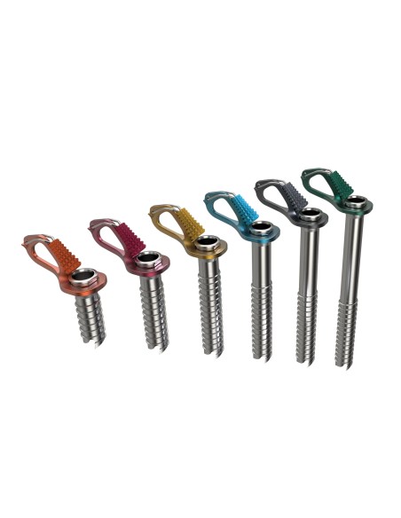 Aero Ice Screw (Orange) 7 cm - Tornillo de hielo con manivela - Blue Ice