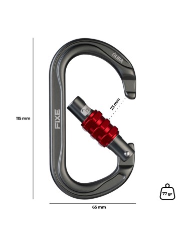 Pack 3 Òliva Screw - Mosquetónes simétricos Rosca hexagonal - Fixe