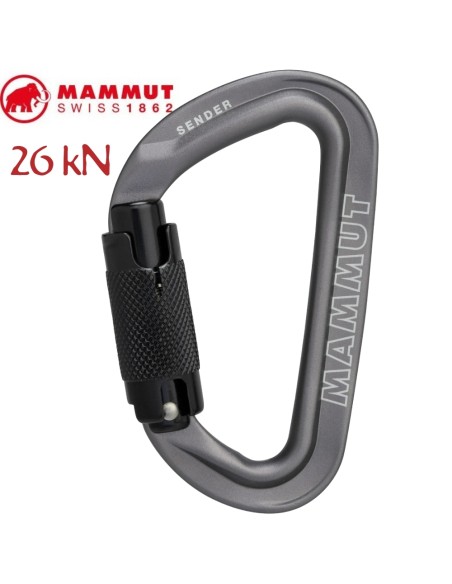 Sender Twistlock (Grey) - Mosquetón automatico 2 movimientos - Mammut
