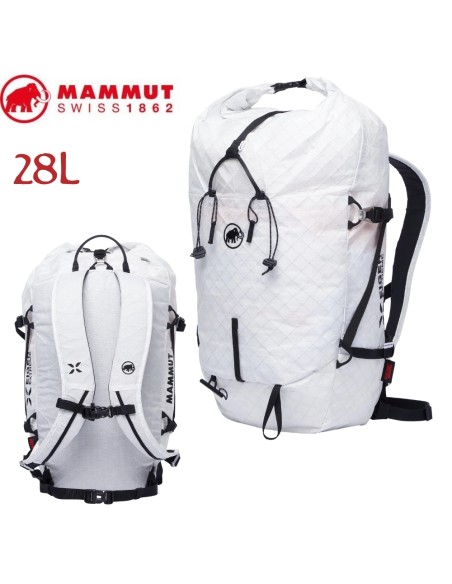 Eiger Nordwand 28L (White) - Mochila alpinismo extremadamente resistente y ligera - Mammut
