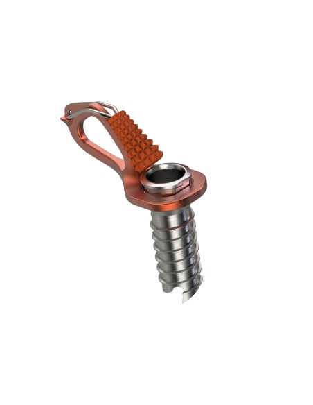 Aero Ice Screw (Orange) 7 cm - Tornillo de hielo con manivela - Blue Ice