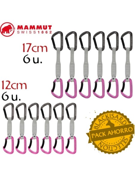 Pack 12 cintas Workhorse Keylock (Silver - Pink) (6 de 12cm + 6 de 17cm) - Mammut
