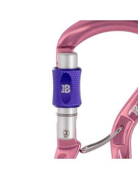 Orient Express (Pink) - Mosqueton rosca con antigiro - Beal