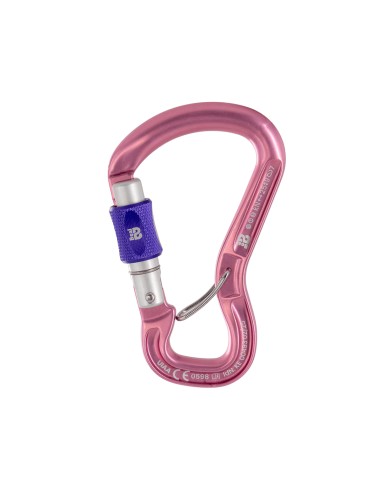 Orient Express (Pink) - Mosqueton rosca con antigiro - Beal