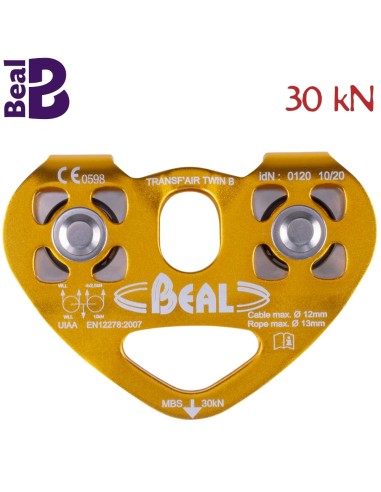 Transf\'air Twin B - Polea twin de placas oscilantes - Beal