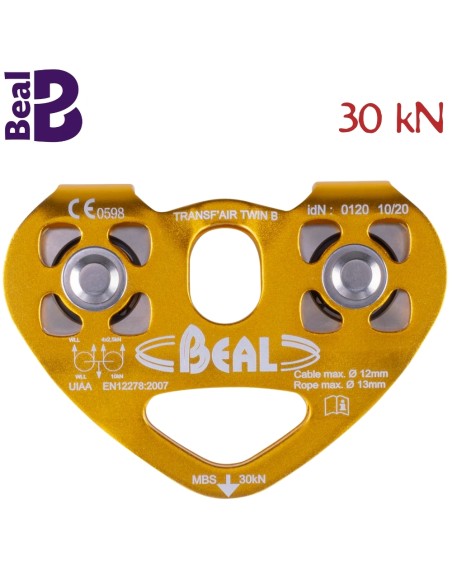 Transf\'air Twin B - Polea twin de placas oscilantes - Beal