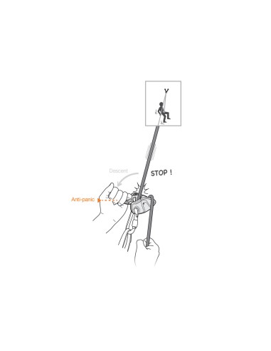 Grigri Plus (Nuevo modelo) - Asegurador autoblocante con antipanico -Petzl