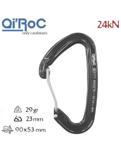 Wifi Gris - Mosquetón ultraligero gatillo alambre - Qi\'Roc