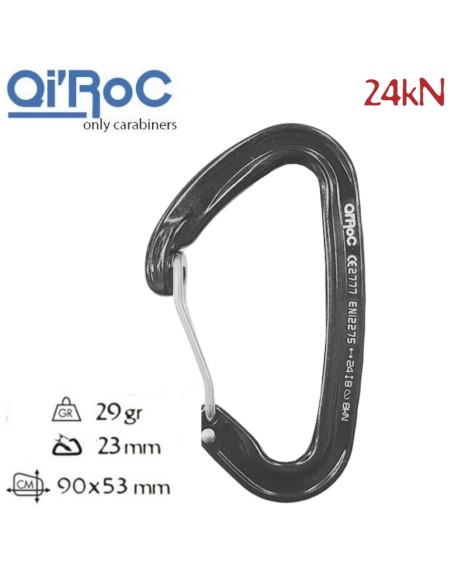 Wifi Gris - Mosquetón ultraligero gatillo alambre - Qi\'Roc
