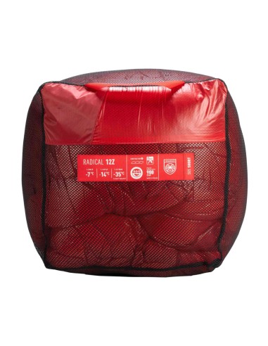 Radical 12Z  Regular (Red) -  Saco de dormir ultraligero de pluma 900 FP - Pajak