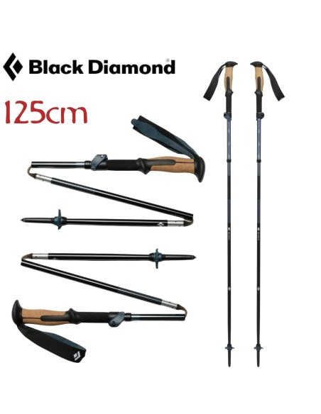 Trail Vista FLZ trekking poles 125 cm (par) - Bastones ligeros y compactos - Black Diamond
