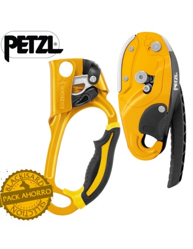 Pack ahorro de Puño ascension mas descensor Rig de Petzl