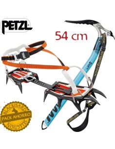 Pack Crampones Vasak Leverlock Universel + piolet Edge pala - Petzl / Singing Rock
