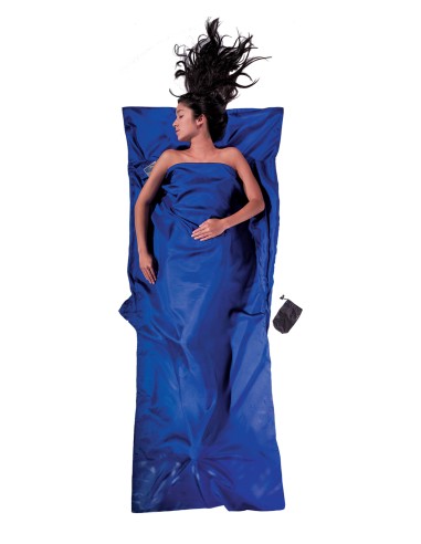 Cotton travel sheet (Ultramarine Blue) 220x90cm - Saco sabana para viaje - Cocoon