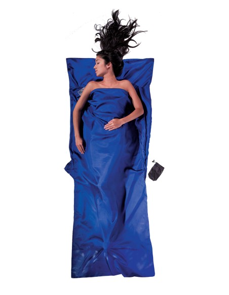 Cotton travel sheet (Ultramarine Blue) 220x90cm - Saco sabana para viaje - Cocoon