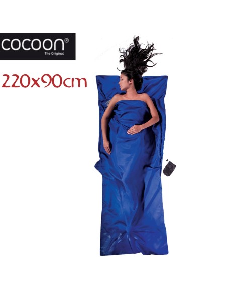 Cotton travel sheet (Ultramarine Blue) 220x90cm - Saco sabana para viaje - Cocoon
