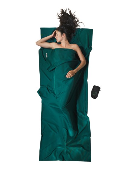 Travel Sheet (Microfibra), 220x90cm (Moss Green)- Saco sabana para saco de dormir - Cocoon