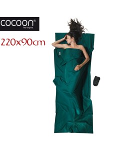 Travel Sheet (Microfibra), 220x90cm (Moss Green)- Saco sabana para saco de dormir - Cocoon