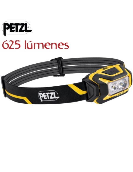 Aria 2R (Negro/Amarillo) - Luz frontal estanca (IP67) de 625 lumens - Petzl