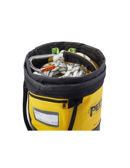 Bucket 15L (Amarillo) - Saca autoportante de pequeña capacidad - Petzl