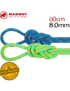 Pack 2 cuerdas 60m Alpine Dry 8.0 - Cuerdas dobles y gemelas para escalada y alpinismo - Mammut