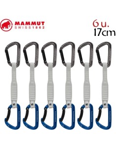 Pack 6 Workhorse Keylock 17 Cm (Grey / Alpine Calamin) - Cintas express escalada deportiva - Mammut