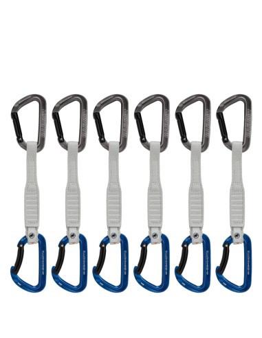 Pack 6 Workhorse Keylock 17 Cm (Grey / Alpine Calamin) - Cintas express escalada deportiva - Mammut