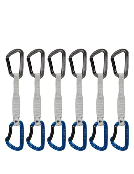 Pack 6 Workhorse Keylock 17 Cm (Grey / Alpine Calamin) - Cintas express escalada deportiva - Mammut
