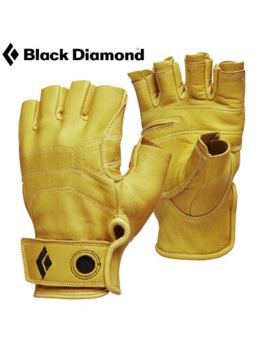 Half Stone Gloves (Beeswax) - Guantes ferrata de piel - Black Diamond