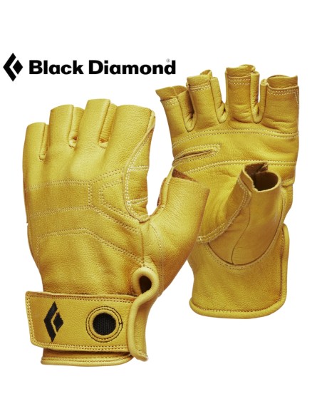 Half Stone Gloves (Beeswax) - Guantes ferrata de piel - Black Diamond