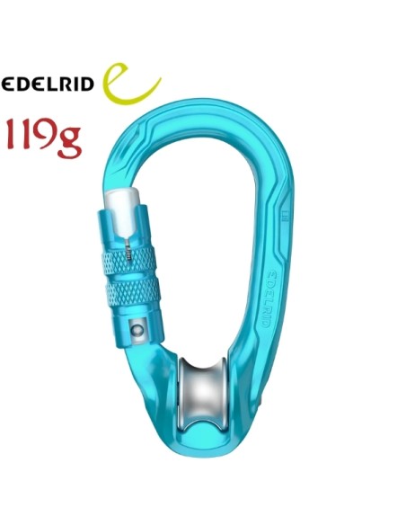Maxiom Rig Triple - Mosquetón con polea y cierre tres movimientos - Edelrid