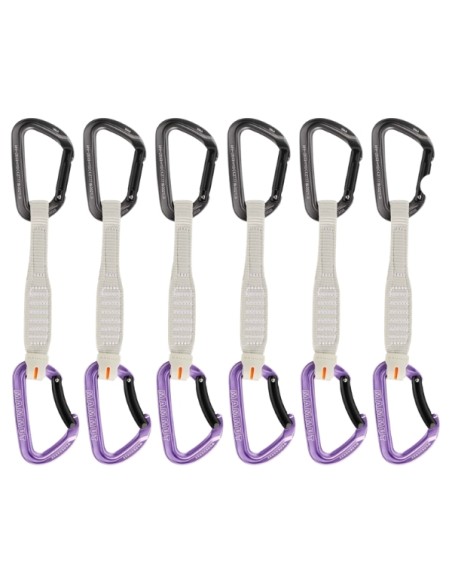 Pack 6 Workhorse Keylock 17 Cm (Grey / Alpine Calamin) - Cintas express escalada deportiva - Mammut