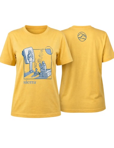 T-shirt Woman Coffee climb (Nispero) - Camiseta manga corta -  Sierra
