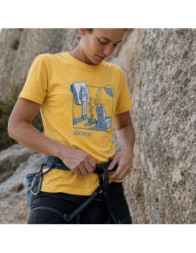 T-shirt Woman Coffee climb (Nispero) - Camiseta manga corta -  Sierra